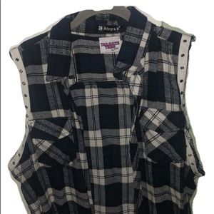 PLAID VEST